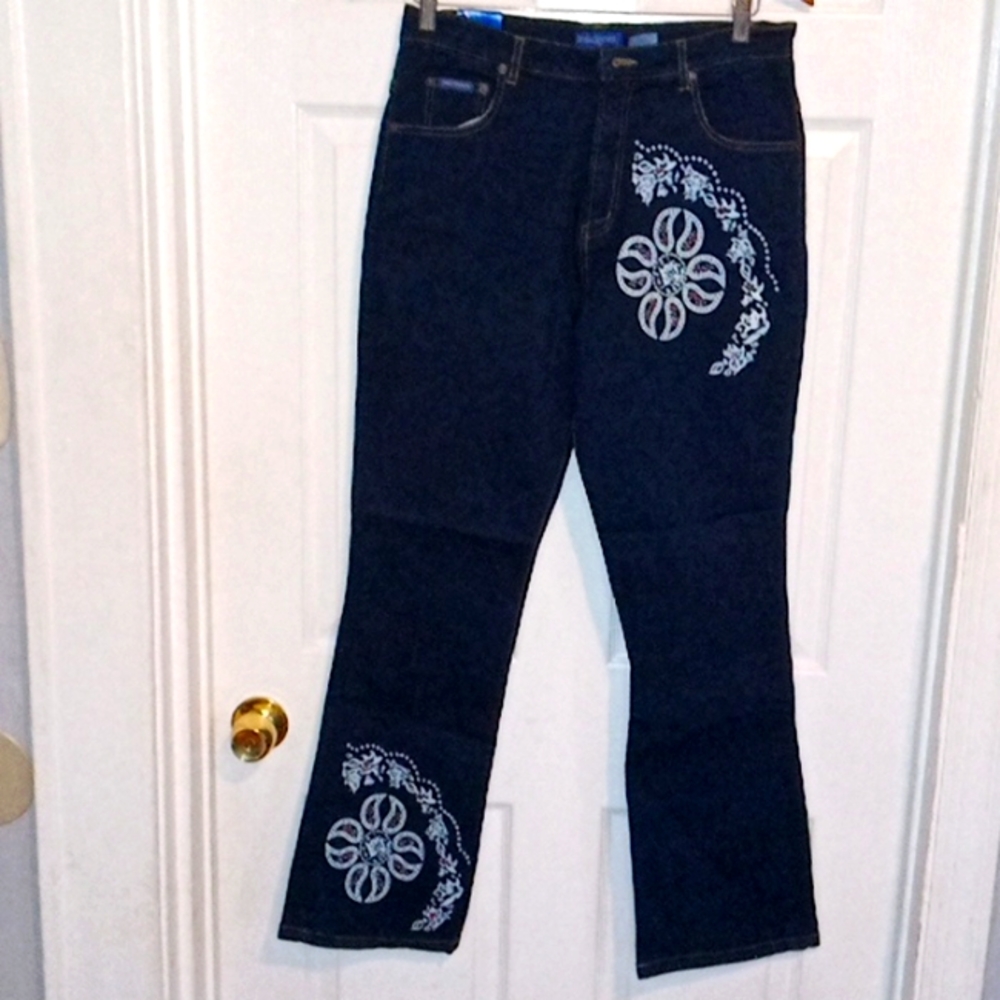 Indulgence embroidered jeans size 13/14